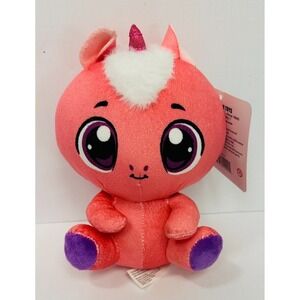 Peek-A-Boo Toys Sitting Pink Unicorn w Big‎ Eyes 7" Stuffed Animal Plush Toy NWT